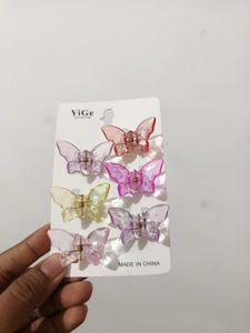 Butterfly Hair Clips Set