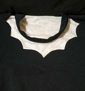 Black Cut-Out Scallop Top