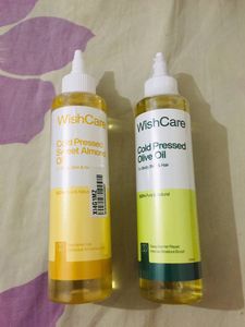 WishCare Cold Pressed Sweet Almond &amp; Olive Oil