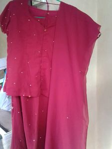 Exquisite Embellished Red Salwar Kameez Dupatta Se