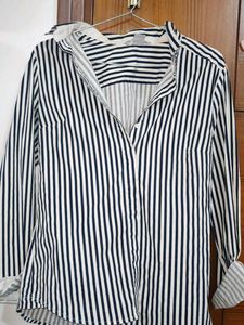 Classic Striped Button-Up Shirt
