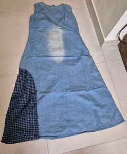 Patchwork Denim Dress