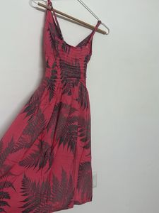 Pink Fern Print Sundress