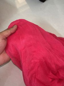 Vibrant Pink Chiffon Dupatta