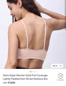 Stem Rope Women's Padded Workout Bra