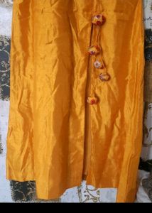 🌈Hand Embroidered Party Wear Long Kurta Dress With Tassels Very Pretty