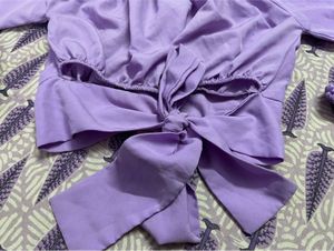Trendy Lavender off shoulder Top
