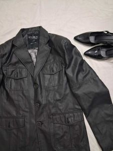 black long old money jacket