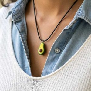 🥑 Avocado Fruit Charm Necklace ✨