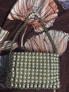 Partywear Pearl Handbag/ Purse For Women