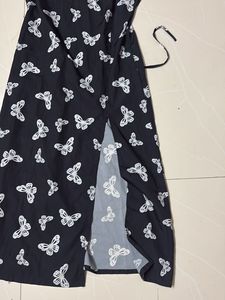 Butterfly Print Slip Dress