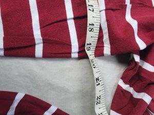 Red &amp; White Striped Long Sleeve Top