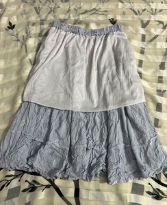 Floral blue Skirt