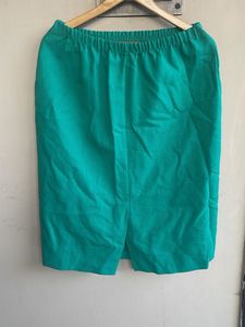 Teal Knee-Length Skirt