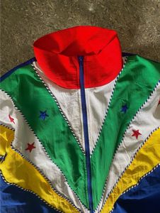 Retro 80s Colorblock Track Jacket