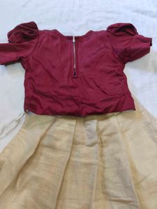 Beautiful Pattu pavada Set for Girls