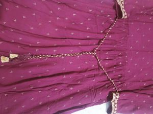 A line frock kurta combo