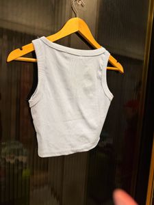 Light Blue Cropped Tank Top