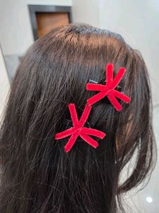 Cute Red Star Hair Clips