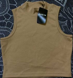 Shein Ribbed Turtleneck Top