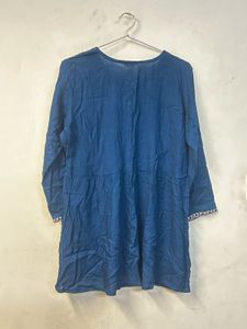 Embroidered Blue Kurta