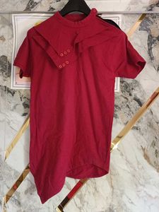 Stylish Red Tunic Top Men