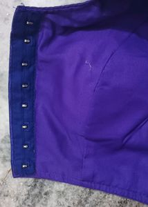 A Violet Colour Embroidered Readymade Blouse