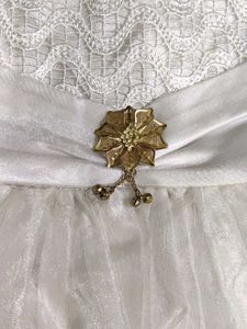 Elegant White Flower Girl Dress