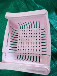 Pink Fridge Storage Tray