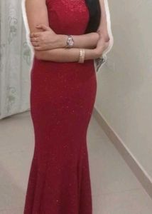 Sparkly Red Mermaid Dress