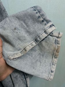 Grey Blue Washed Jeans for Men