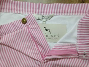 Pink Striped Casual Pants