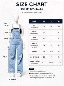 New Light Wash Denim Overalls