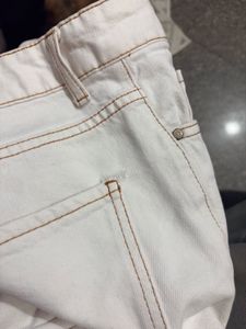 Trendyol off White Straight Jeans