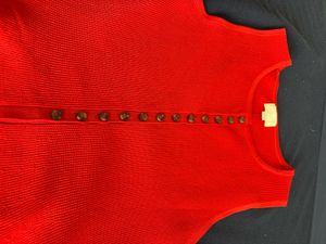 H&amp;M Vibrant Red Sleeveless Peplum Top