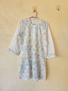 Embroidered Cotton Kurta