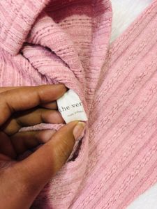 Cute Pink Ribbed Button-Up Cardigan