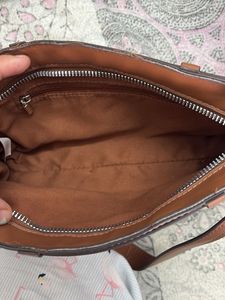 Stylish Brown Leather Shoulder Bag