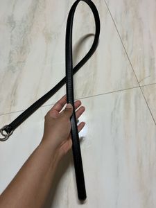 Classic Black Belt with Silver Hardware