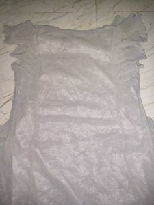 Chic Grey Ruffle Dress