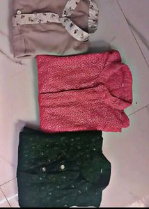 3 Kurta's Set.  .. free delivery 🚚🔥