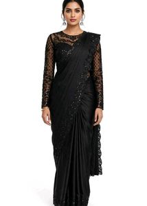💚 Teej Offer Black Saree 💚