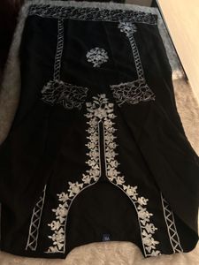 Elegant Black Embroidered Kurta Set