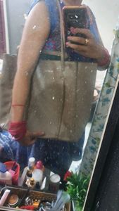 eliza Donatein hand bag nude color