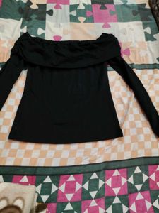 Black Off-Shoulder Top