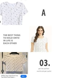 White Floral Crop Top