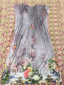 Floral Print Nightgown - Comfortable &amp; Relaxing