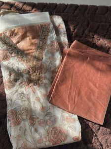 Embroidered Kurta Set unstiched