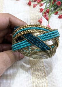 Bohemian Beaded Cuff Bracelet