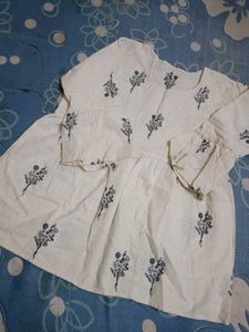 Embroidered Cotton Kurta